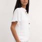 Blusa Tichka in cotone con laccetti e maniche a volant