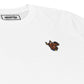 T-shirt bianca Scooby-Doo ricamata in cotone biologico