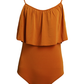 Body in maglia con volant