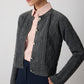 Cardigan in maglia a trecce antracite