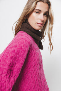Maglione in maglia strutturata girocollo