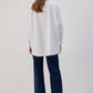 Camicia oversize con lacci frontali