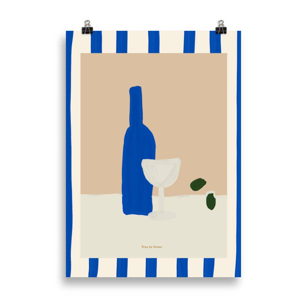 Poster decorativo “Wine for Dinner”