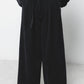 Pantaloni palazzo a vita alta con pieghe