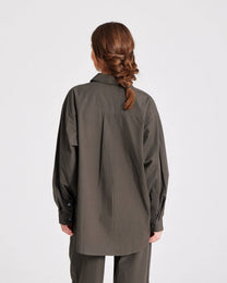Camicia in popeline di cotone biologico GOTS Beluga
