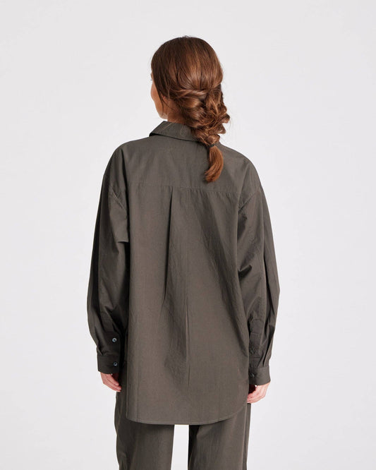 Camicia in popeline di cotone biologico GOTS Beluga