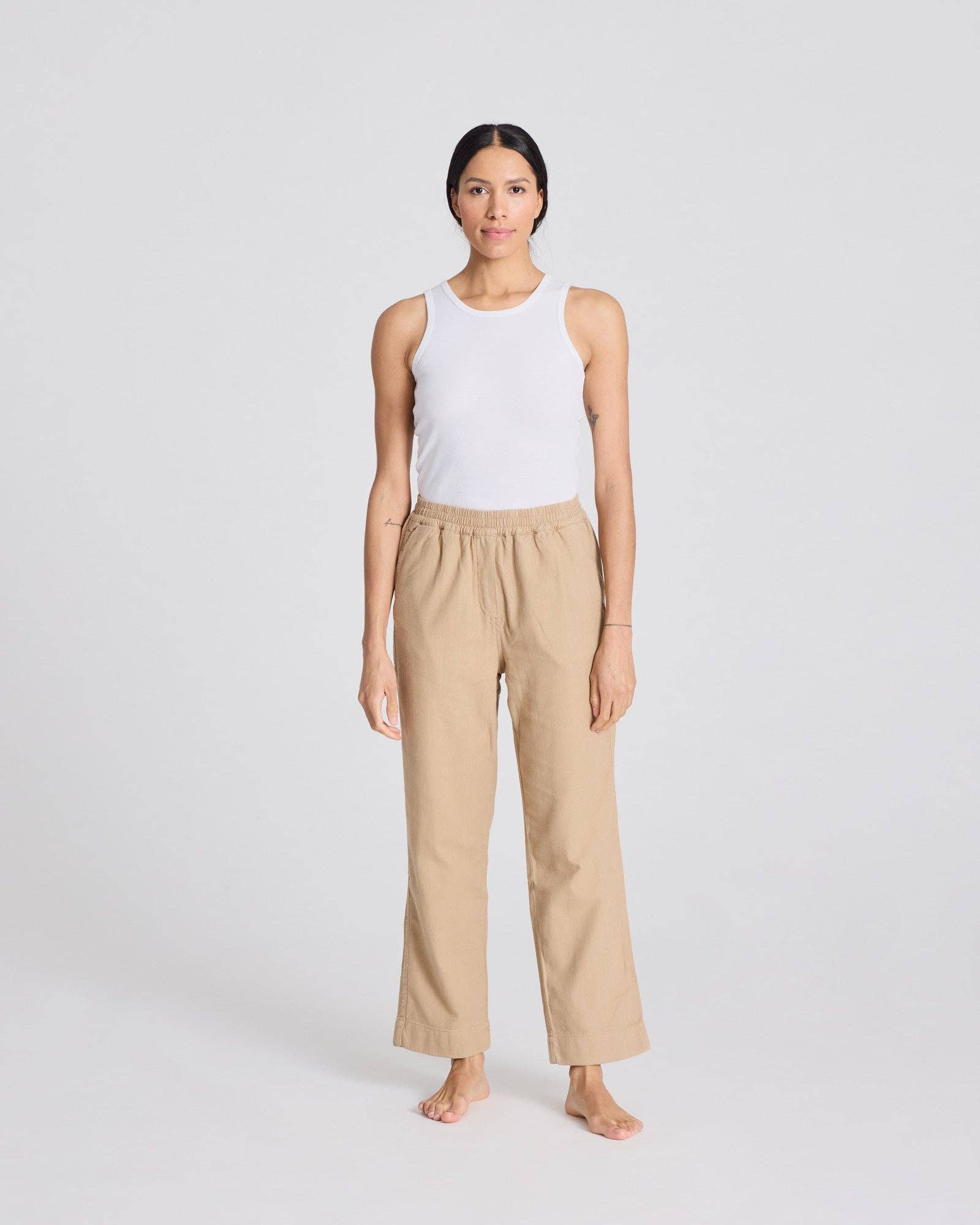 Pantaloni Alice in cotone biologico Chinchilla
