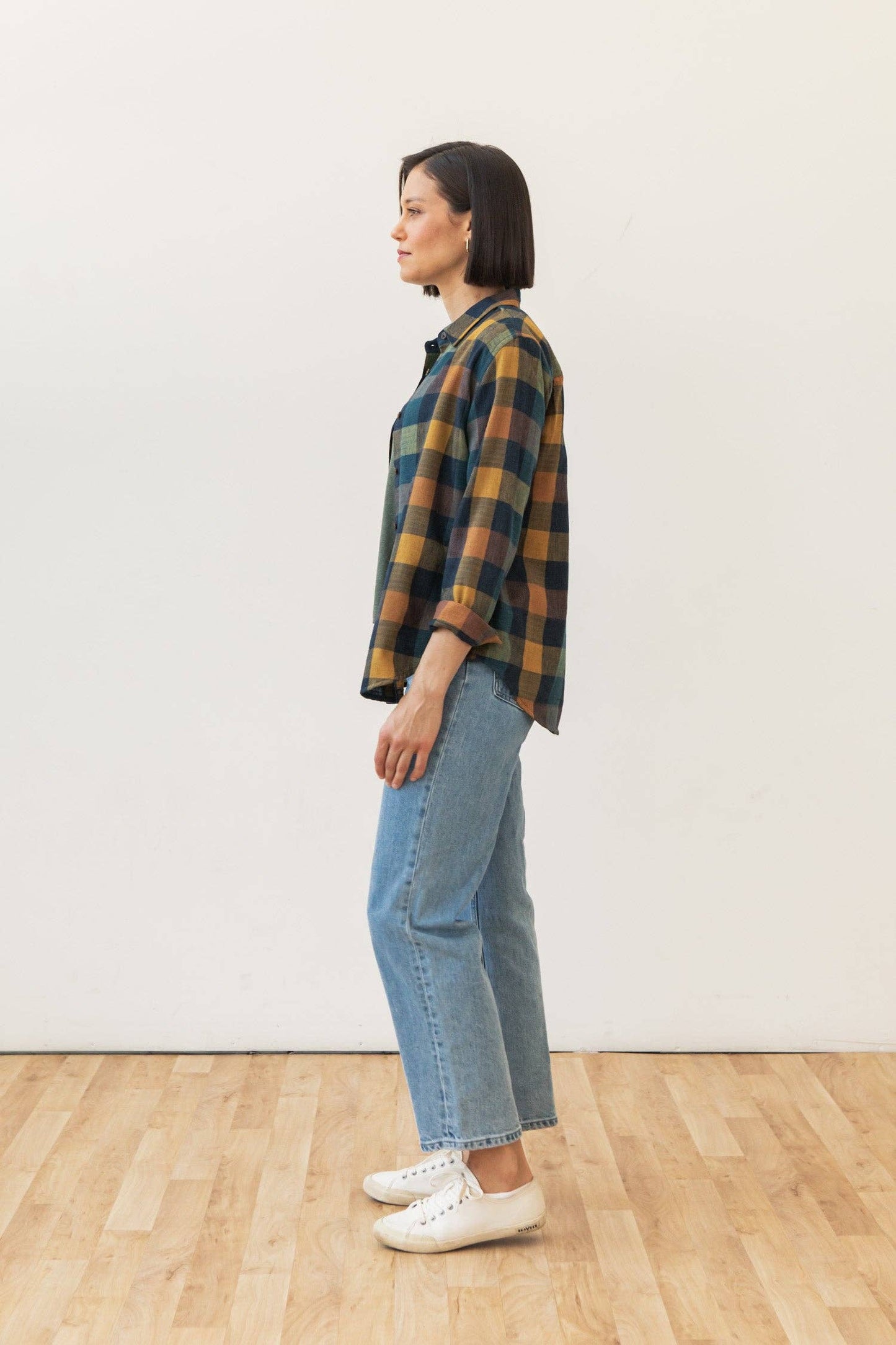 Camicia slim Olivia a quadri Moonbow