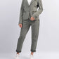 Blazer stretch con motivo geometrico