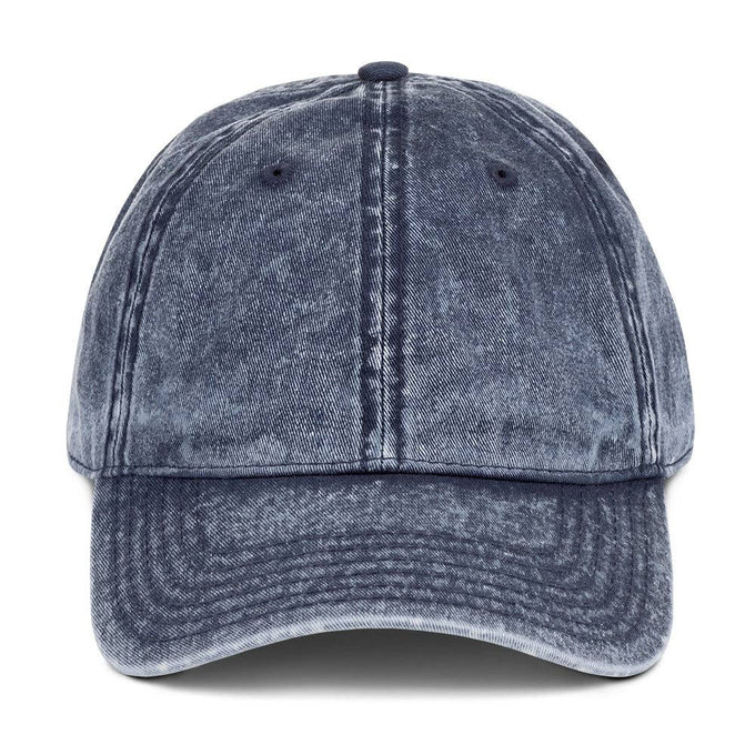Cappellino vintage minimal in twill di cotone