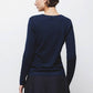 Maglione in maglia liscia con scollo a V