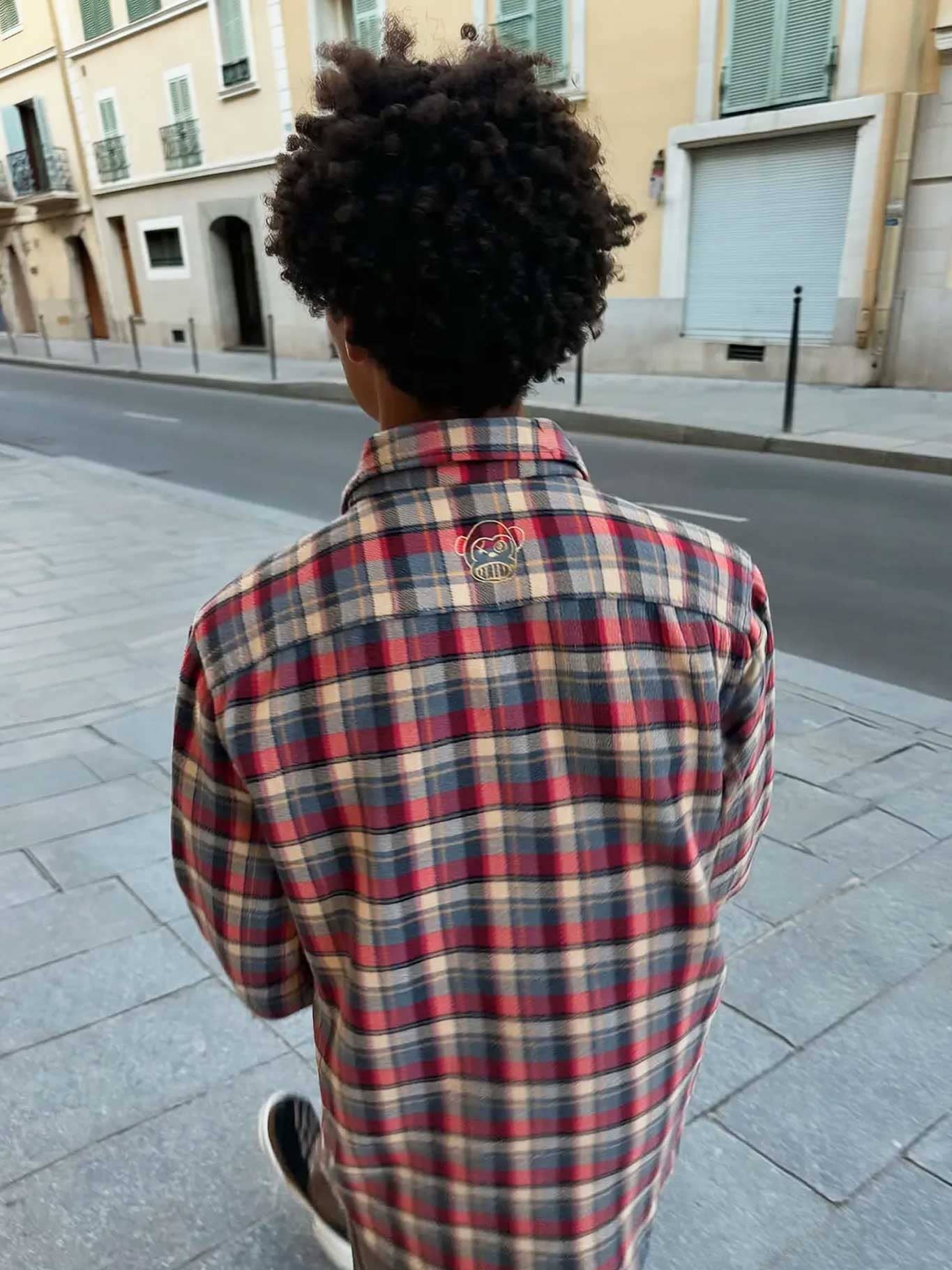Camicia di flanella a quadri da uomo Chop Plaid color Uva