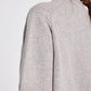 Maglione in lana d’agnello biologica a maniche corte grigio pietra