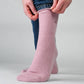 Calze in lana e angora rosa