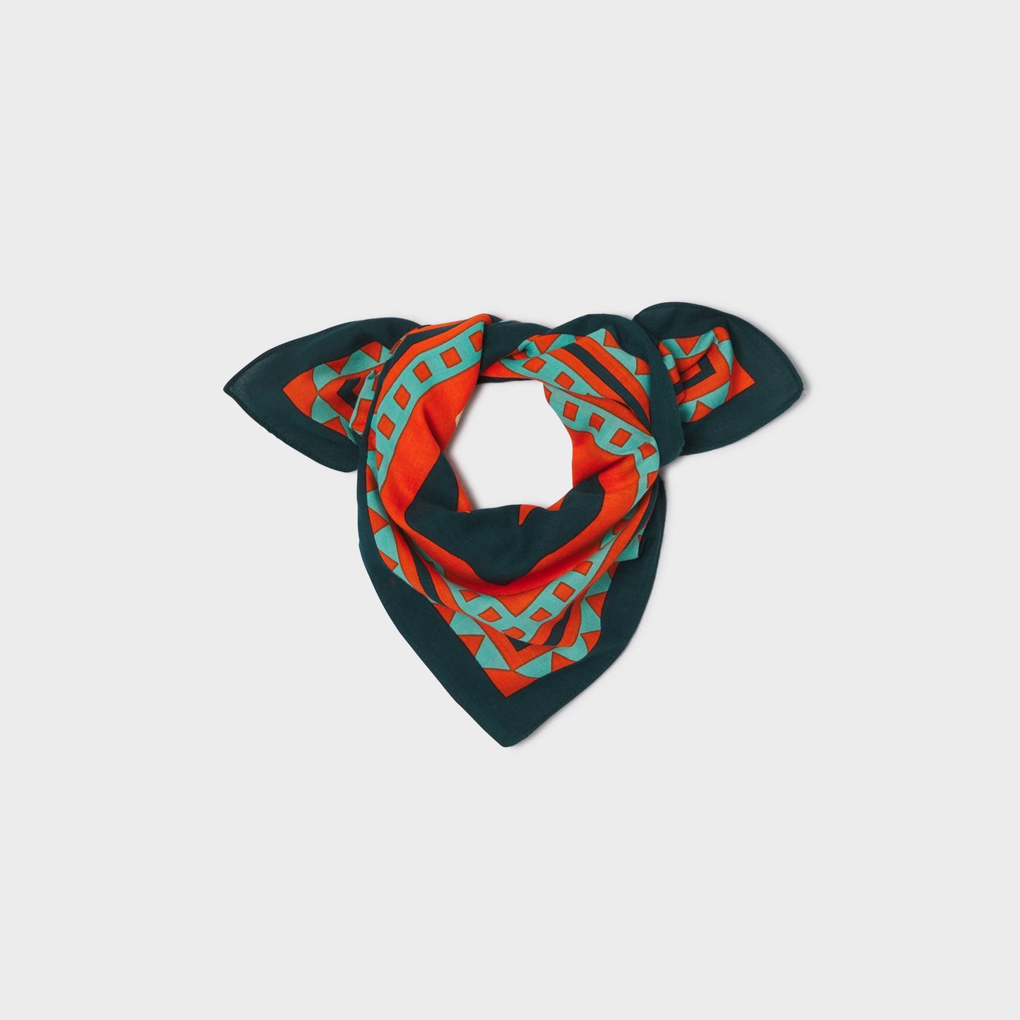 Piccolo foulard in cotone biologico Paola arancione