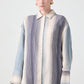 Camicia oversize a righe in cotone