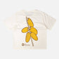 T-shirt pigmentata corta Datil écru da donna