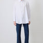 Camicia in popeline oversize a vestibilità comoda