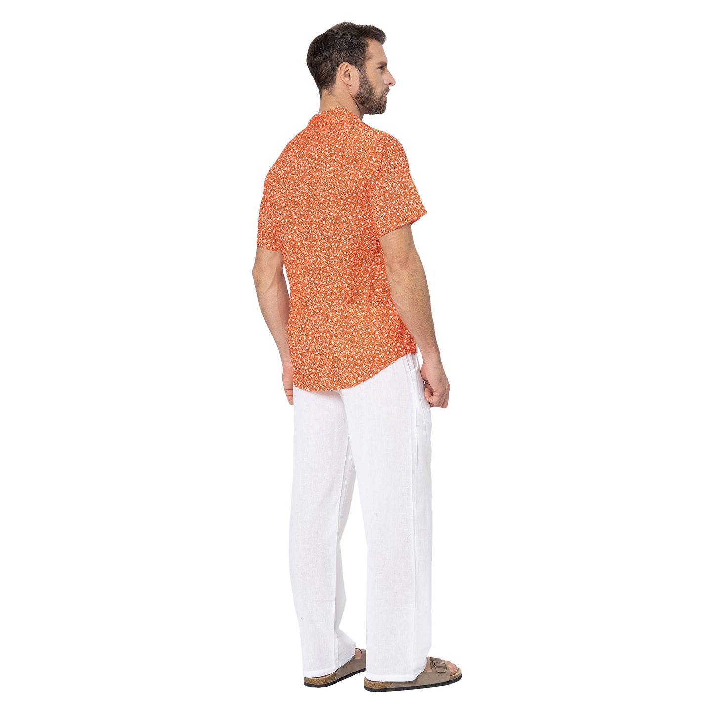 Camicia estiva a manica corta in voile di cotone