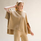 Maglione mantella oversize in misto cashmere