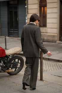 Blazer pied-de-poule classico da donna