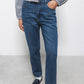 Jeans regular fit a vita media