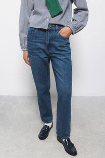 Jeans regular fit a vita media