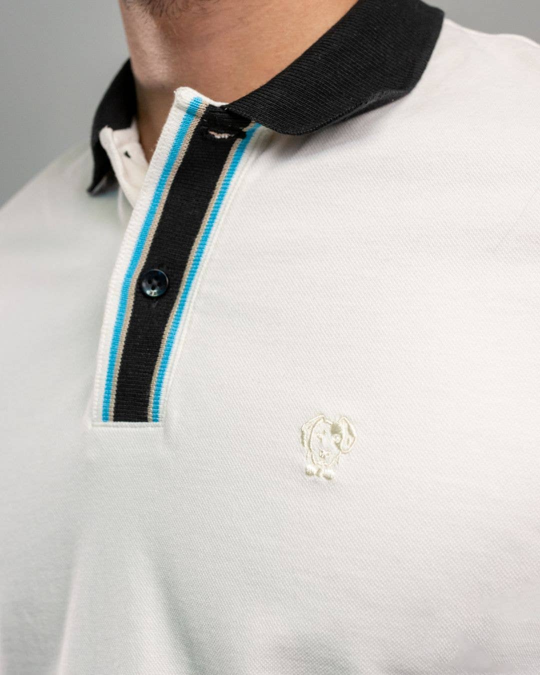 Polo uomo antimacchia Santorini in cotone piqué