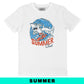 T-shirt Summer Club con grafica squalo