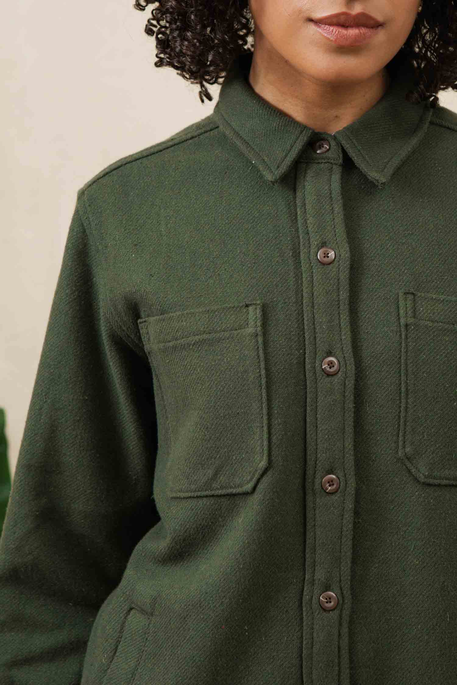 Camicione Overshirt Dawson Verde Salvia Scuro