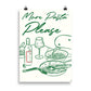 Poster decorativo “More Pasta Please”