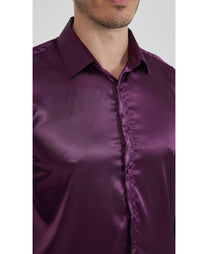 Camicia uomo satinata relax fit