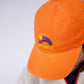 Cappellino arancione in cotone effetto lavato
