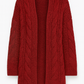 Cardigan lungo intrecciato oversize