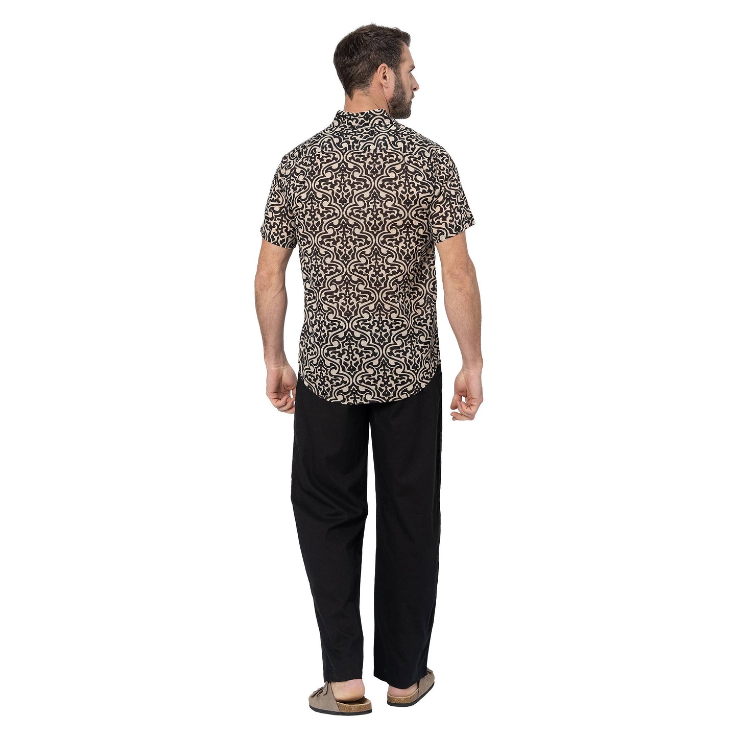 Camicia estiva a maniche corte in cotone voile