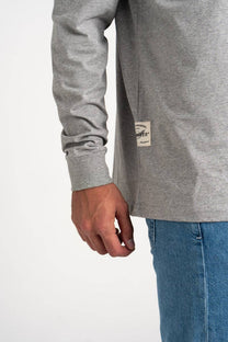 T-shirt grigia a maniche lunghe Humpier Classics