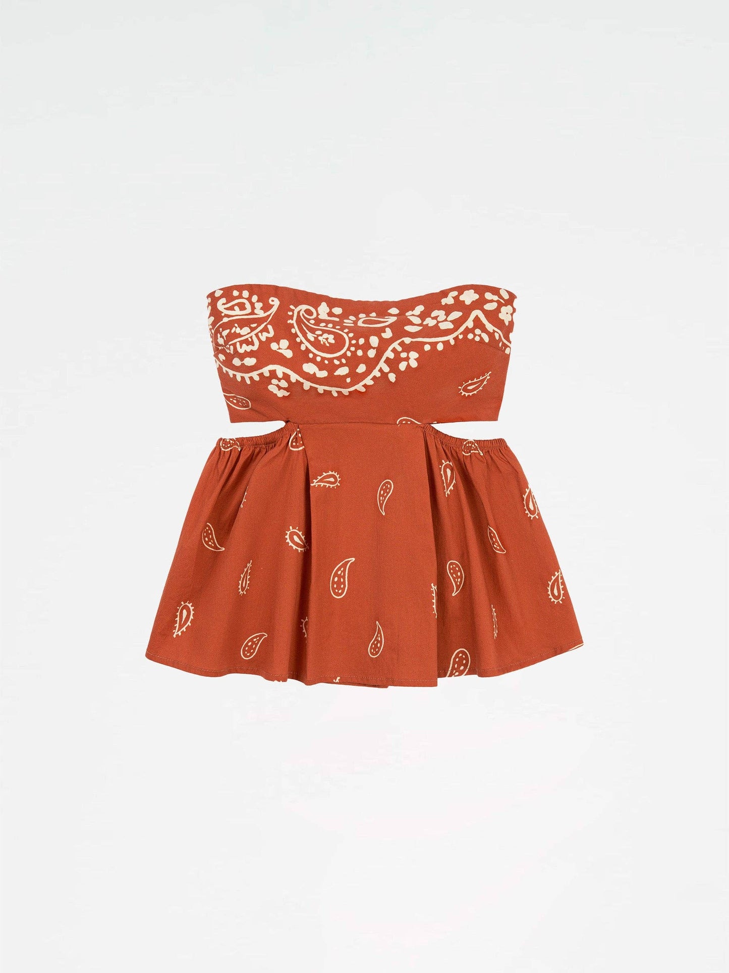 Top a fascia bandana terracotta