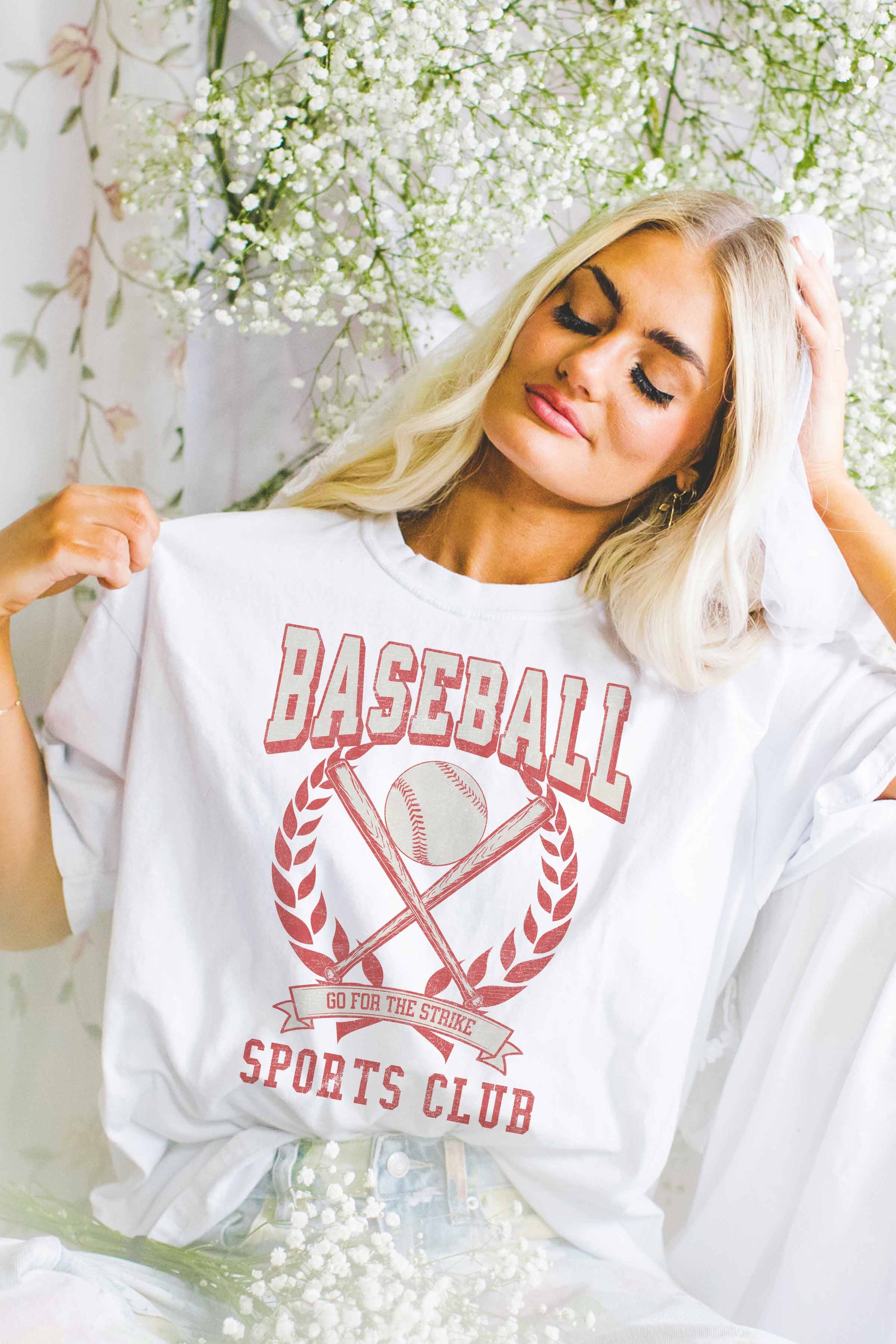 T-shirt grafica Baseball Sports Club taglie curvy
