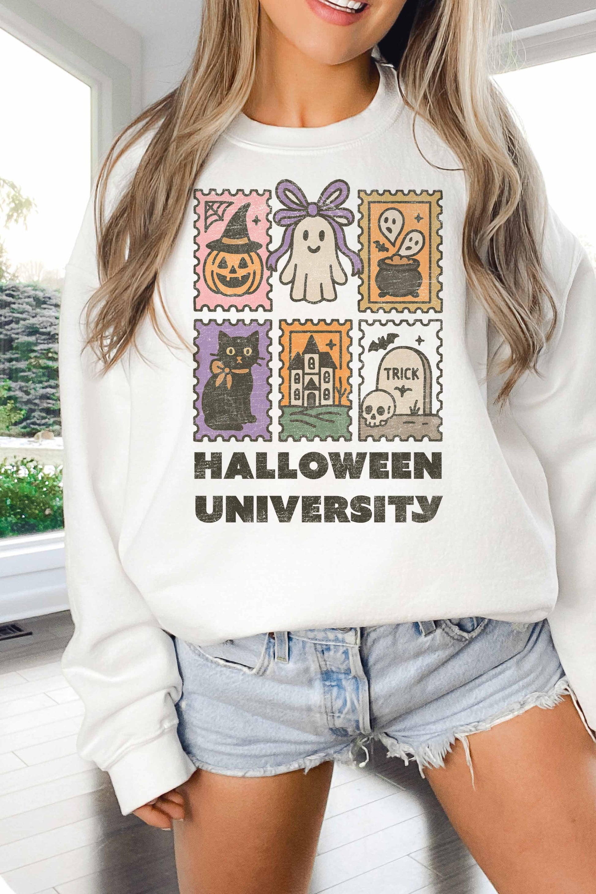 Felpa oversize Halloween University