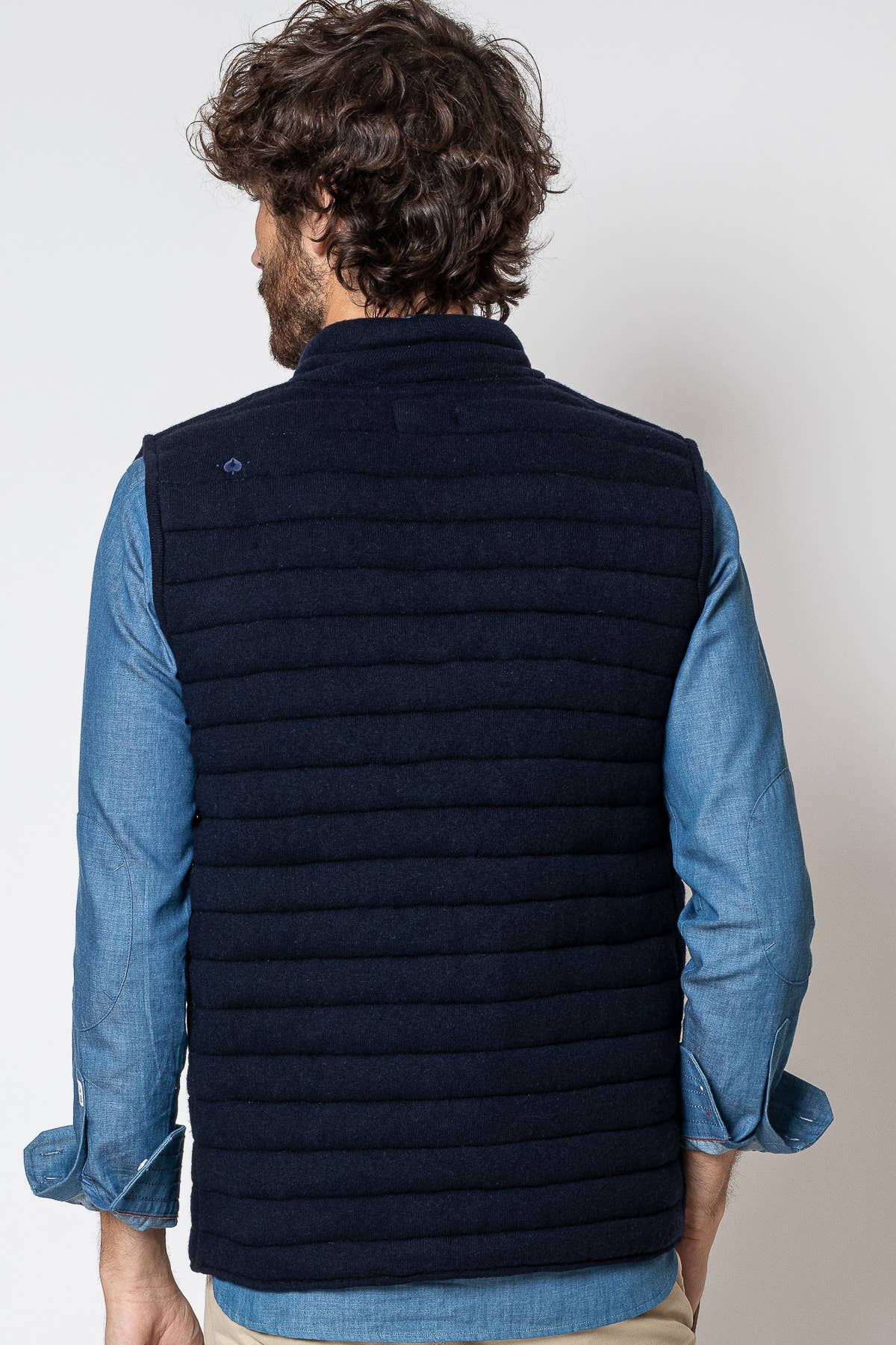 Gilet imbottito uomo Brunch blu marino