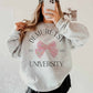 Felpa oversize grafica Demuretsy University