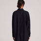 Camicia Astrid in popeline di cotone biologico nera