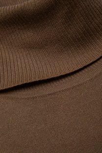 Maglione dolcevita a maglia rasata