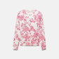 Cardigan in maglia con motivo floreale