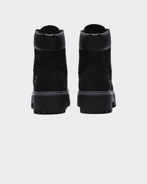 Stivali Stone Street Mid Lace Up Black Full Grain