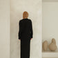 Maxi cardigan con scollo a V in misto cashmere