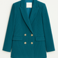 Blazer doppiopetto in velluto a coste