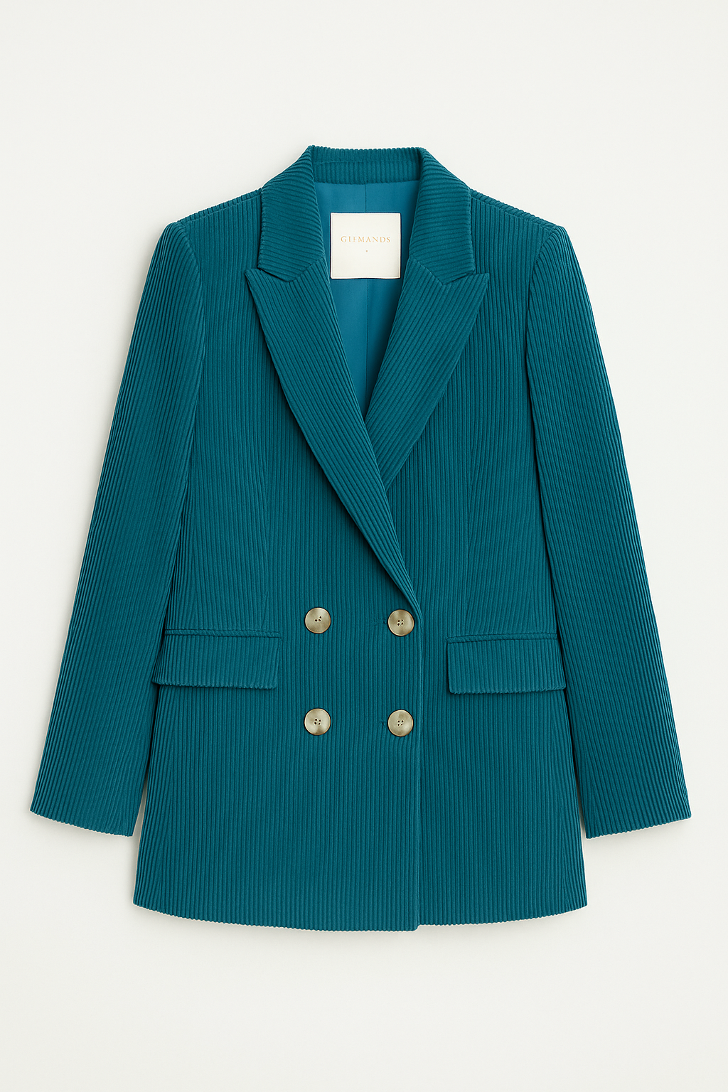 Blazer doppiopetto in velluto a coste