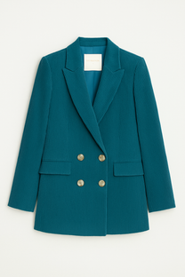 Blazer doppiopetto in velluto a coste