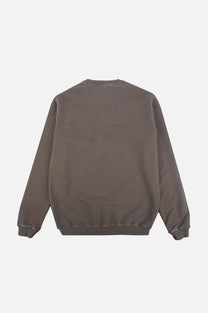 Maglione pesante pigmentato Essential grigio pietra